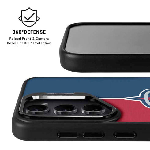 MLB Los Angeles Angels Split Galaxy S24 FE Kickstand Case